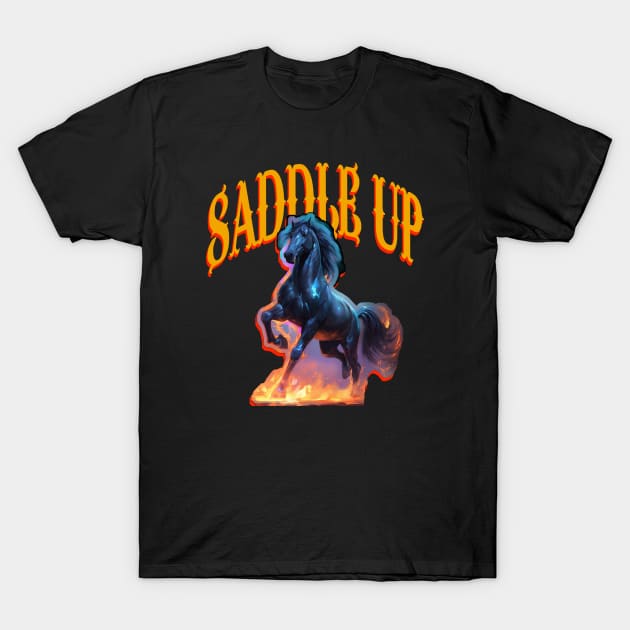 Saddle Up T-Shirt by Blackhearttees